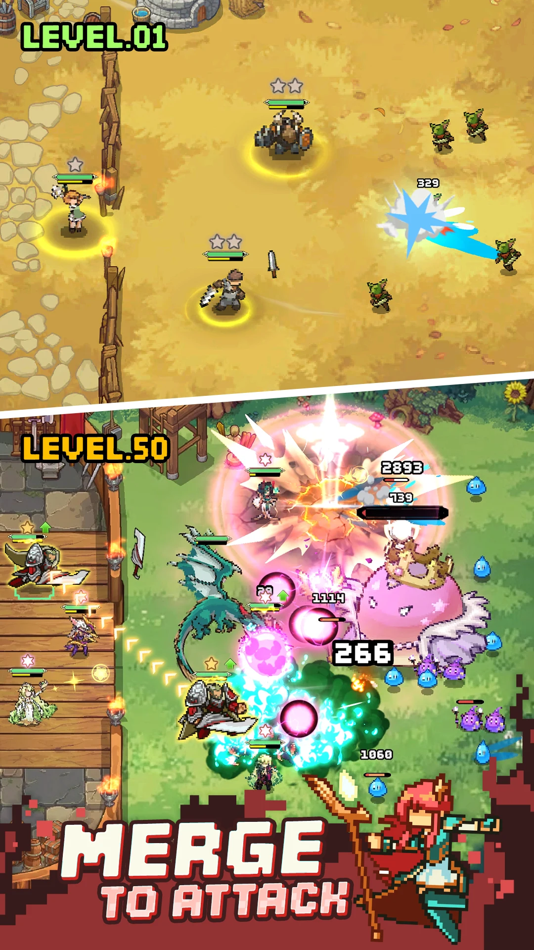 Pixel Defenders: Merge TD Game screenshot