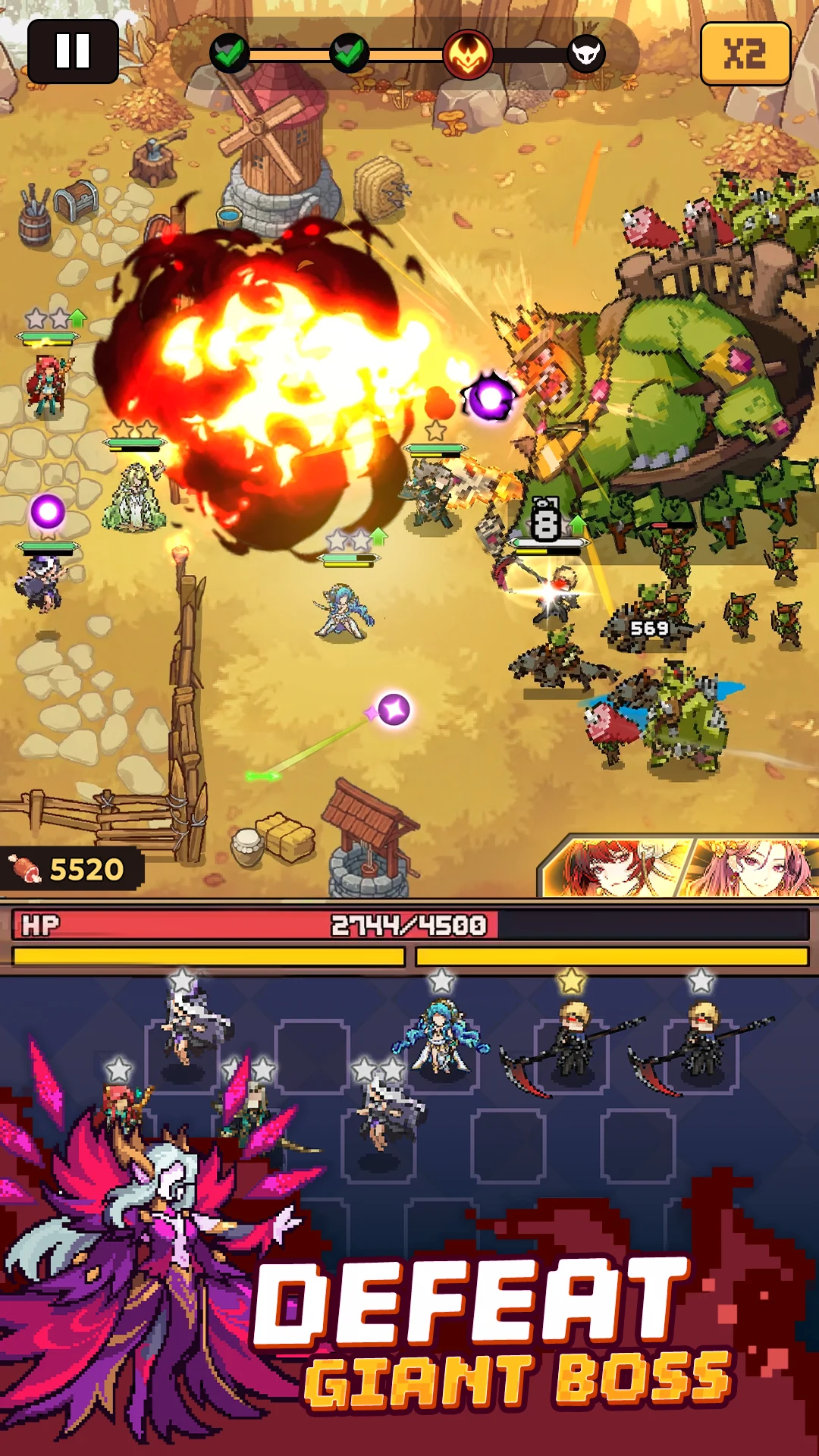 Pixel Defenders: Merge TD Game screenshot